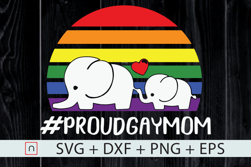 proud-gay-mom-elephant-rainbow-lgbt-flag