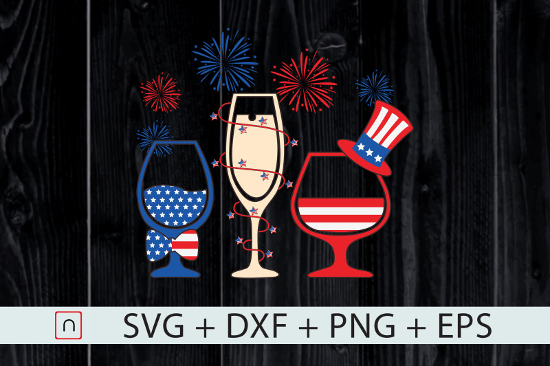 patriotic-red-white-blue-wine-glasses