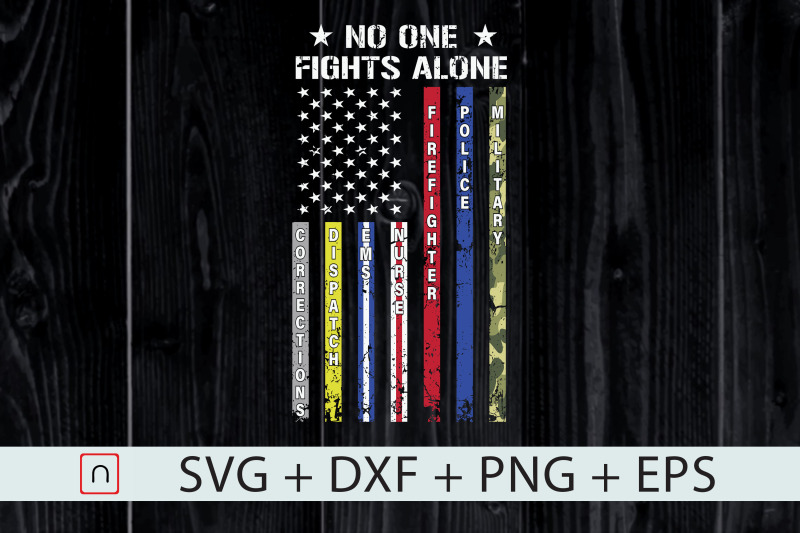 no-one-fights-alone-usa-flag-veterans