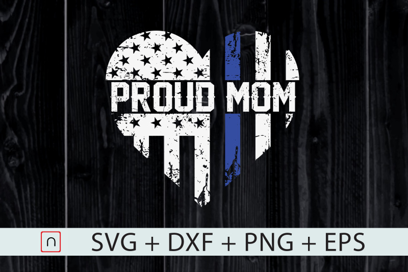 thin-blue-line-heart-proud-mom-police