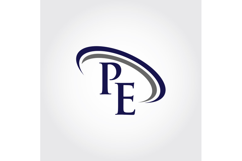monogram-pe-logo-design