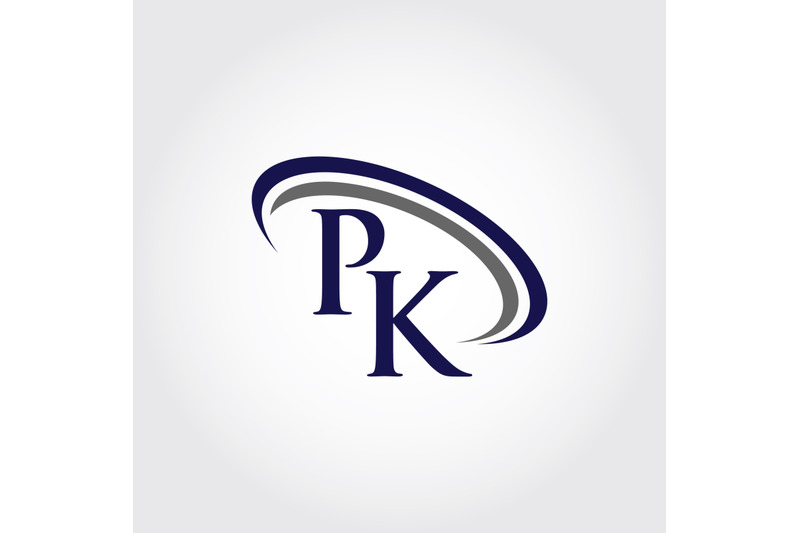 monogram-pk-logo-design