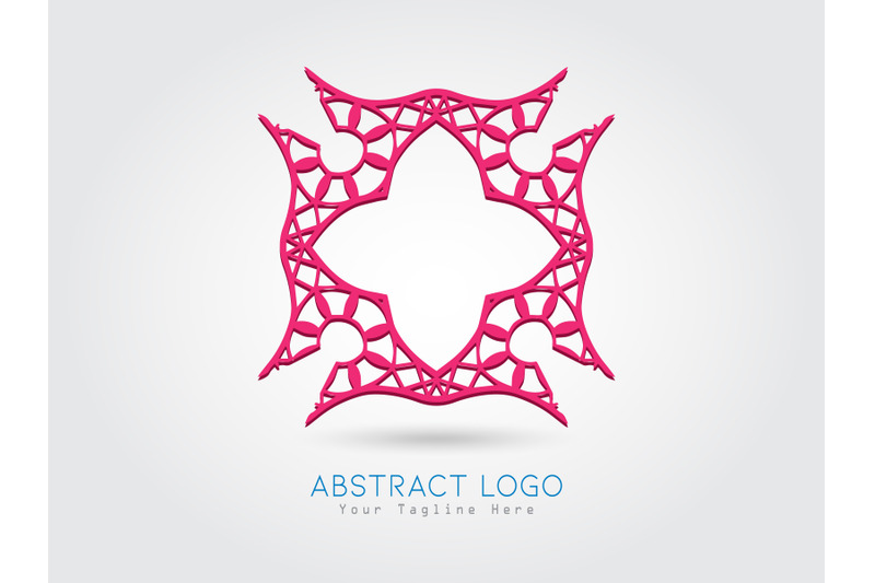 logo-abstract-pink-color-design