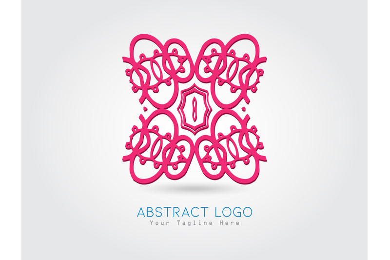 logo-abstract-elegant-pink-color-design