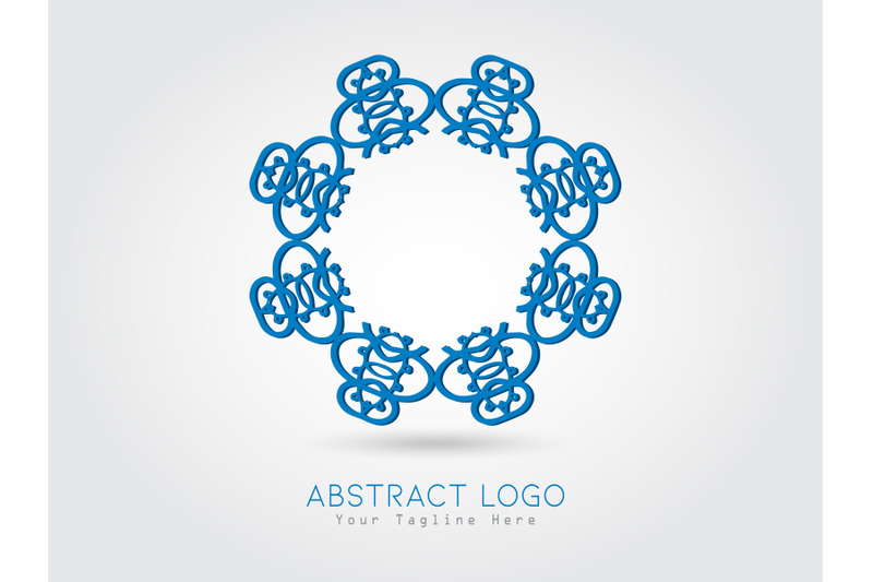 logo-abstract-blue-color-design