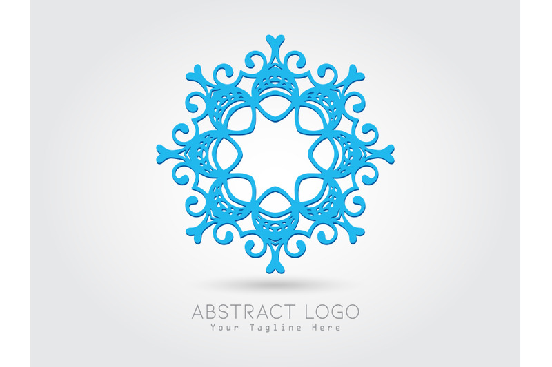 logo-abstract-blue-color-elegant-design