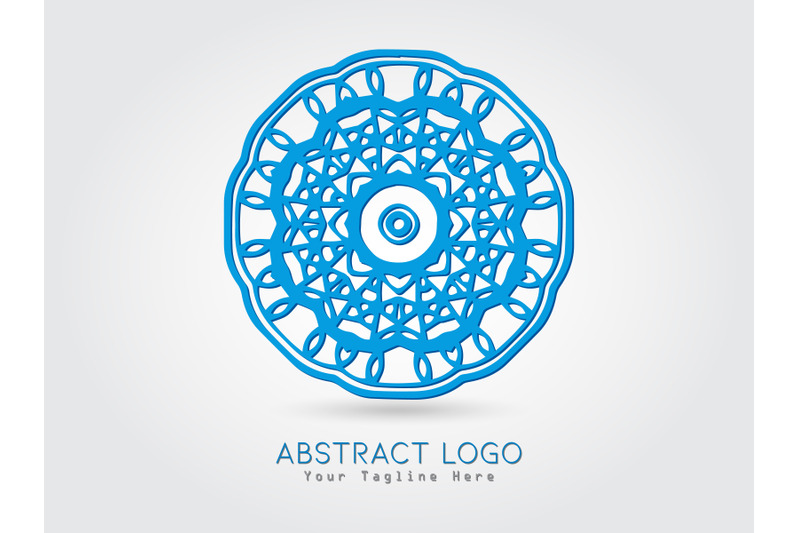 logo-abstract-circle-blue-elegant-design