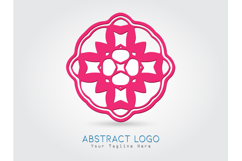 logo-abstract-circle-pink-color-design