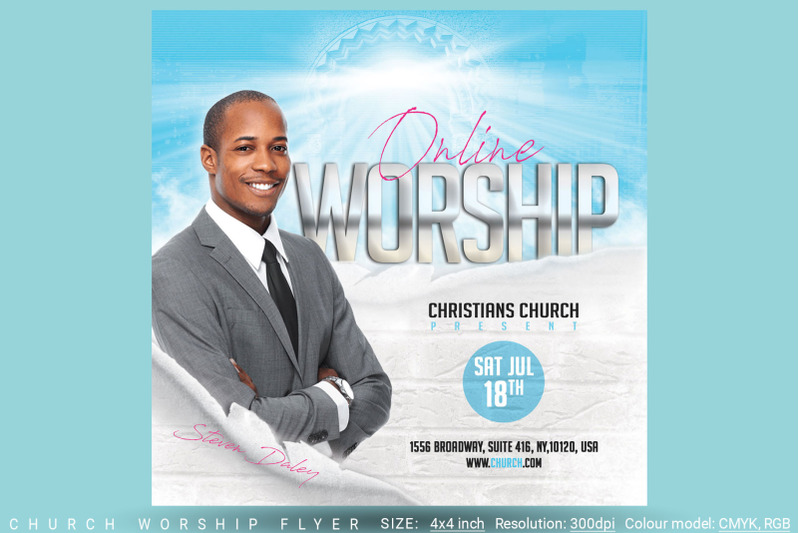 church-worship-flyer