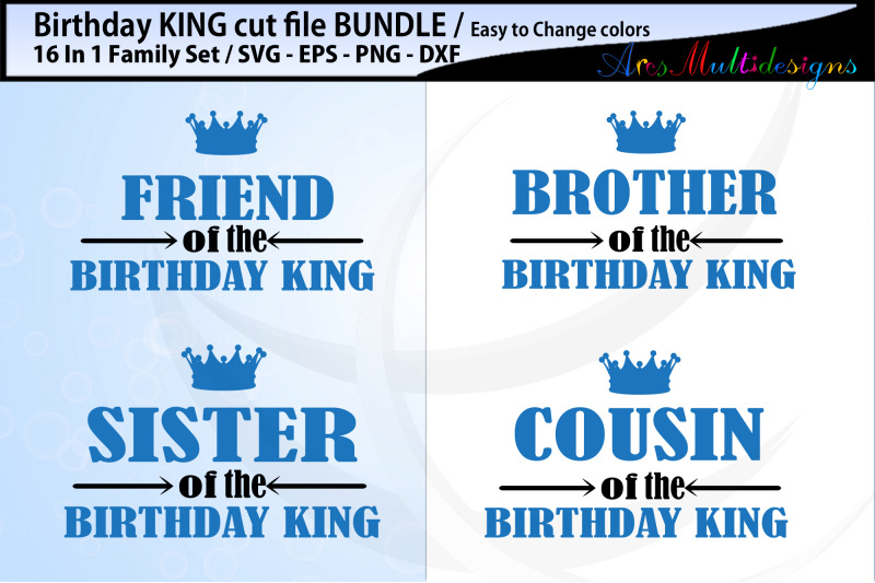 Download Birthday Boy cutting file / Birthday king svg bundle By ...