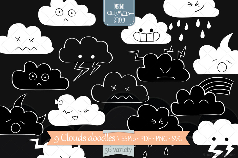 clouds-white-kawaii-hand-drawn-weather-rainbow-moon-lightning