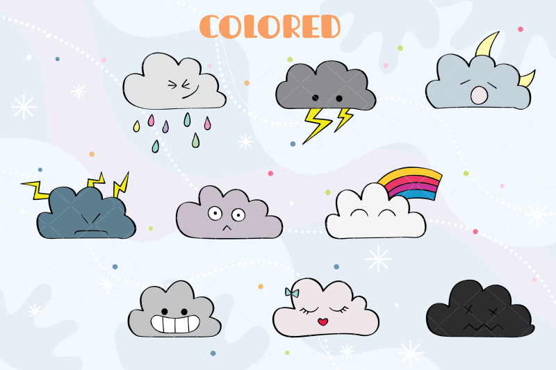 clouds-colored-kawaii-hand-drawn-weather-rainbow-moon-lightning