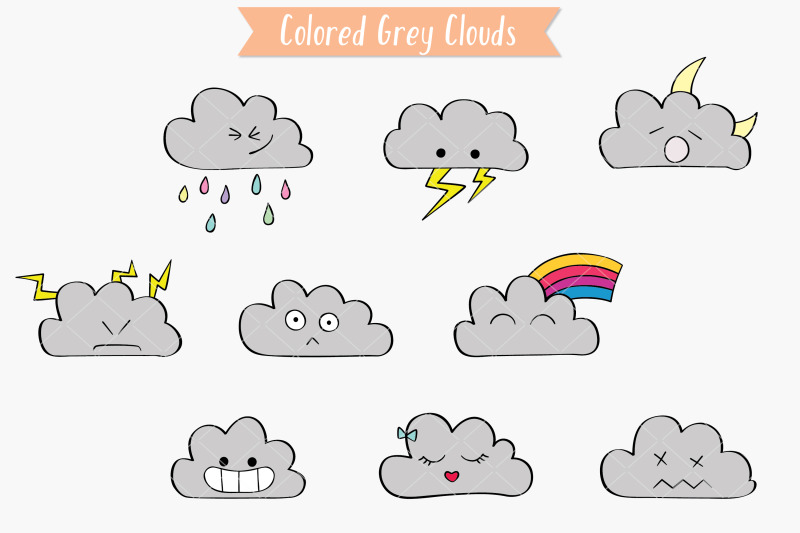 clouds-colored-kawaii-hand-drawn-weather-rainbow-moon-lightning