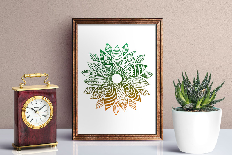 sunflower-doodle-art-zentangle-svg-vector
