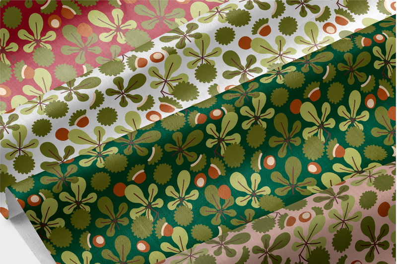 chestnuts-vector-seamless-patterns
