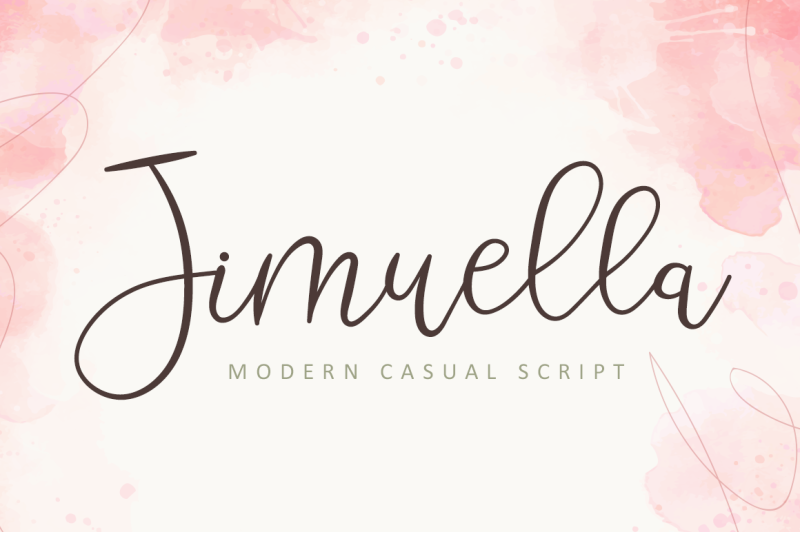 jimuella-modern-casual-script