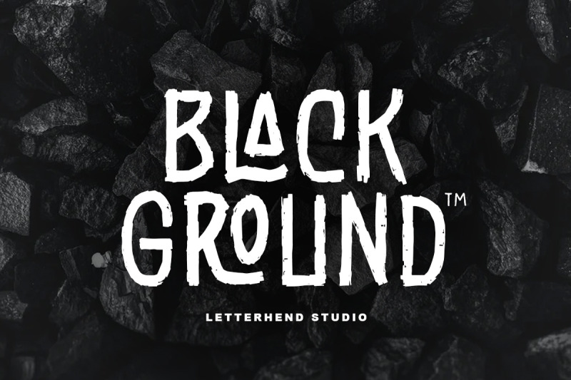 black-ground-rustic-typeface