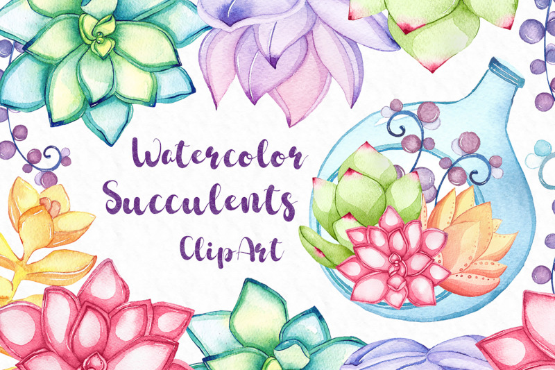 watercolor-succulents-clip-art