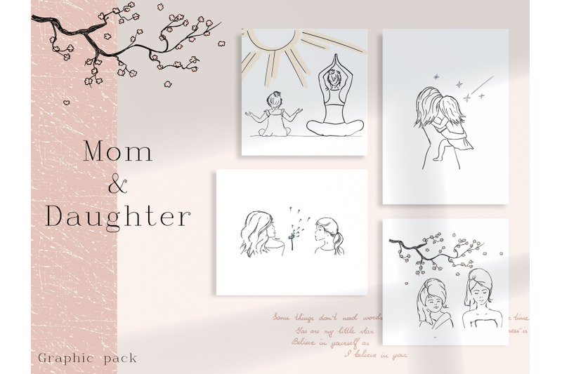 quot-mother-amp-daughter-quot-graphic-pack