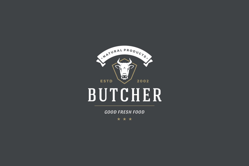 vintage-insignia-for-butcher-shop