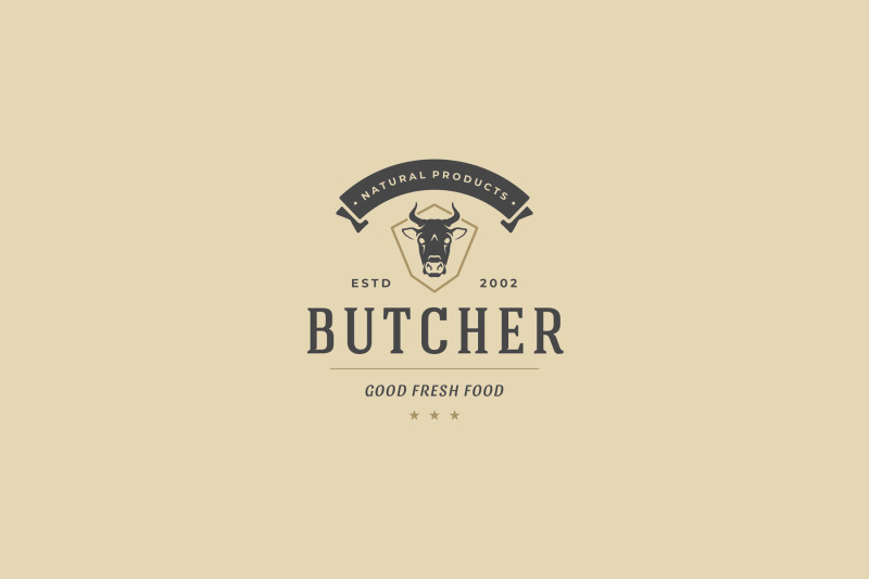 vintage-insignia-for-butcher-shop