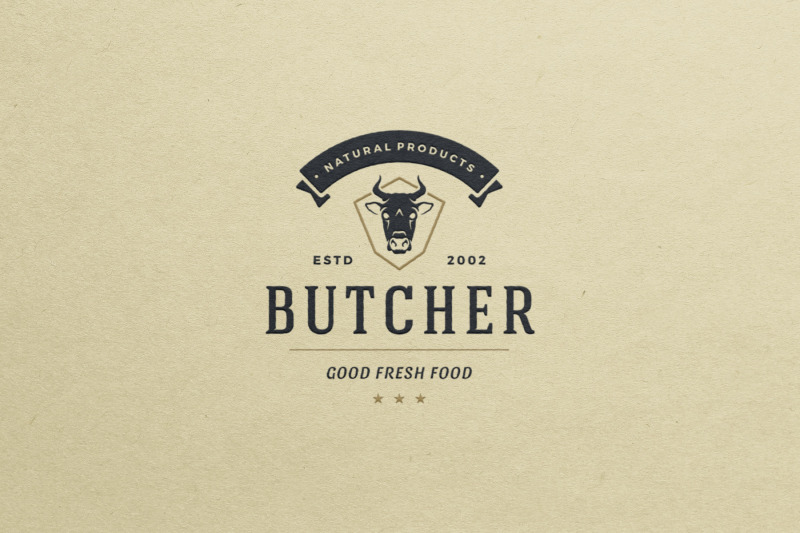 vintage-insignia-for-butcher-shop