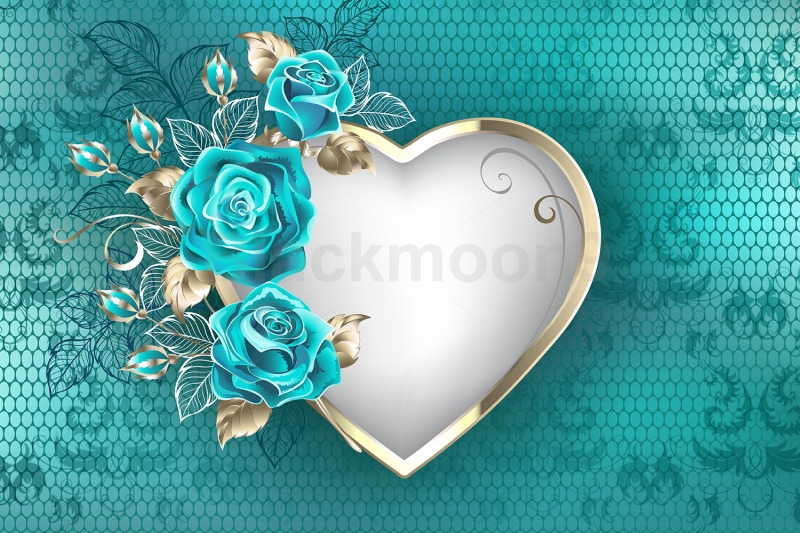 heart-with-roses-on-lace-background