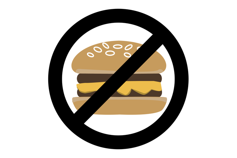 no-fast-food-ban-hamburger-symbol