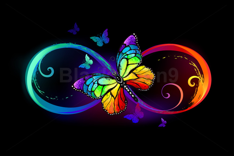 infinity-with-rainbow-butterfly