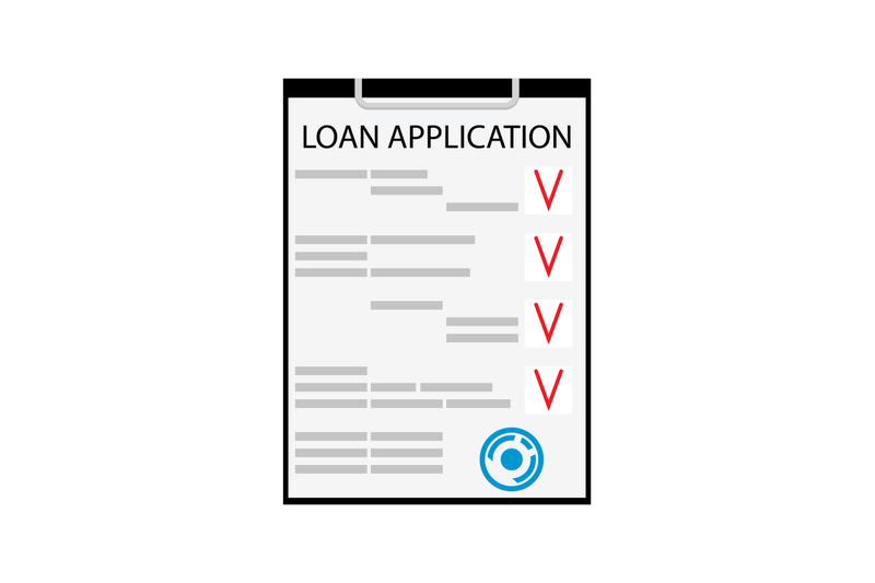 loan-application-flat-isolated-on-white