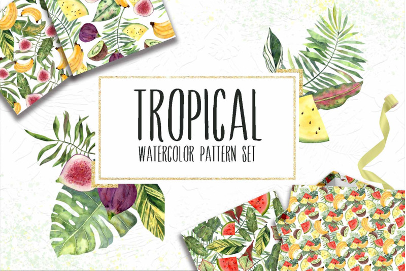 12-watercolor-tropical-patterns-set