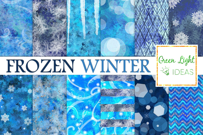 frozen-winter-digital-papers-snowflakes-backgrounds-icy-snow-papers
