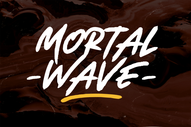 mortal-wave-dry-brush-font