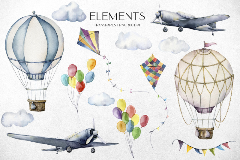 hot-air-balloons-and-airplanes-watercolor-clipart