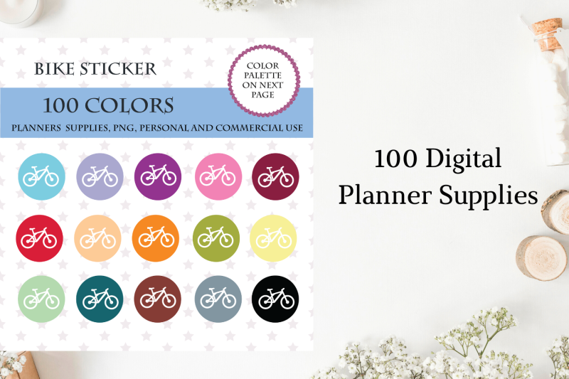 bike-sticker-bicycle-tracker-bicycle-stickers-bicycle-planner-stickers