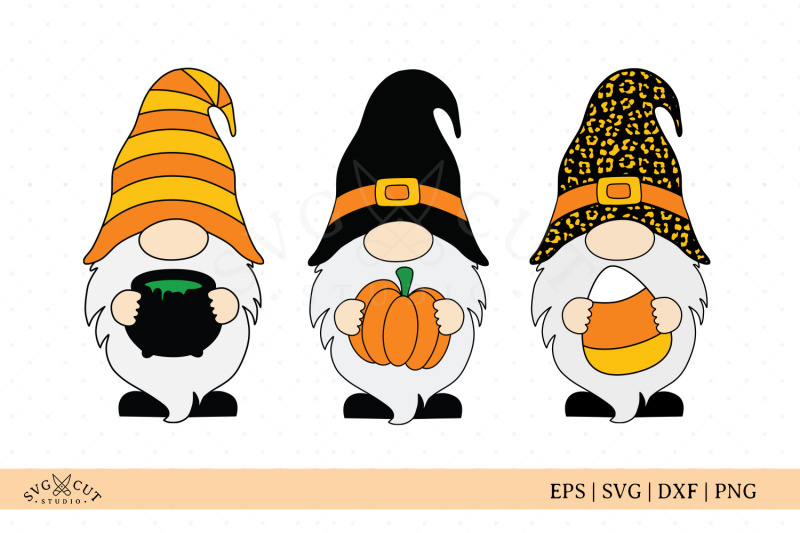 Halloween Gnomes SVG files By SVG Cut Studio | TheHungryJPEG.com