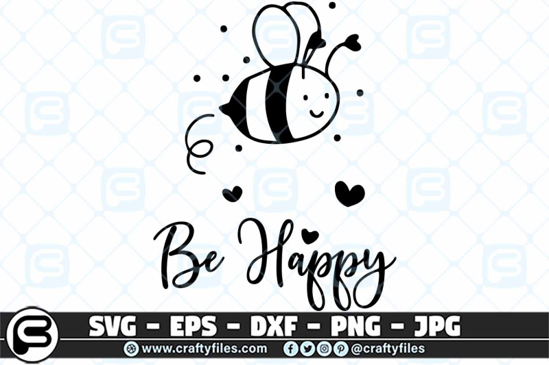 bee-happy-cute-bee-insect-svg-bee-svg-be-happy