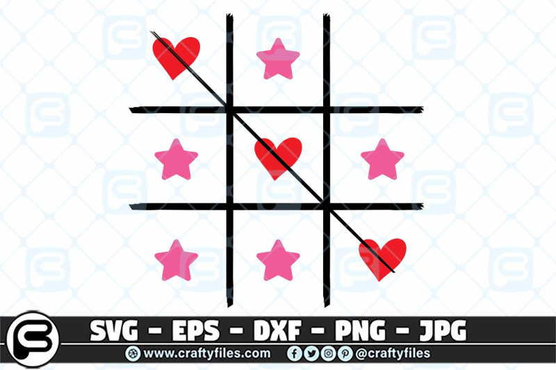 game-toe-o-x-game-with-hearts-and-stars-o-x-game-svg-cut-files
