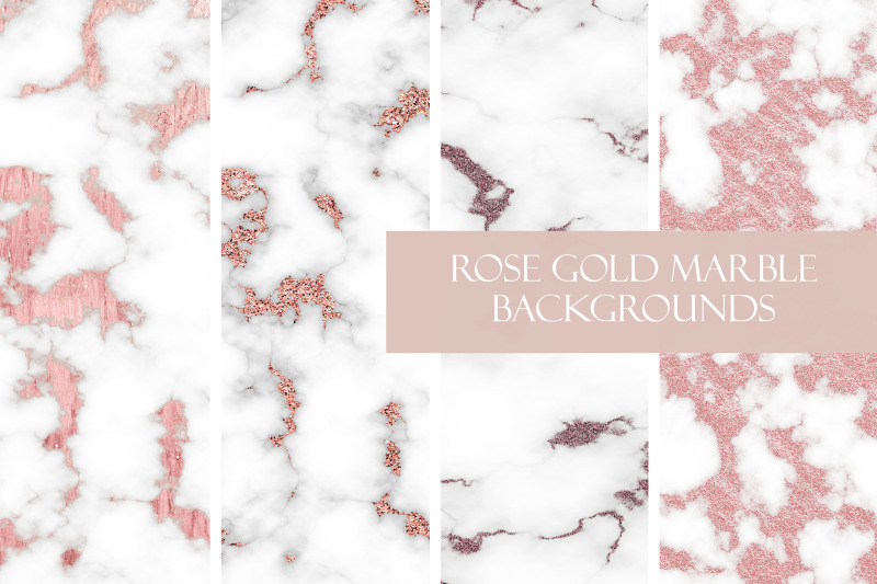 feminine-rose-gold-glitter-marble-set