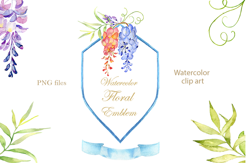 watercolor-floral-emblem
