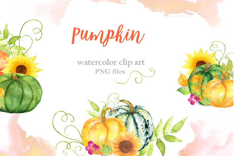 pumpkin-watercolor-clip-art