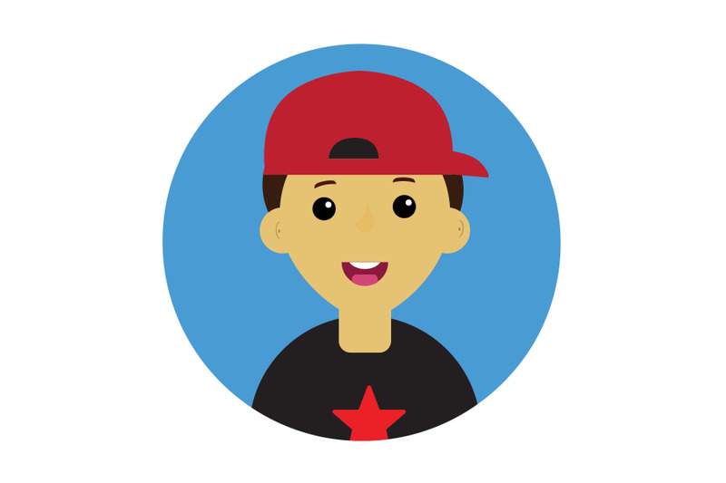 icon-character-teenager-with-a-red-hat