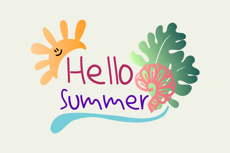 summer-quotes-with-flower-leaf