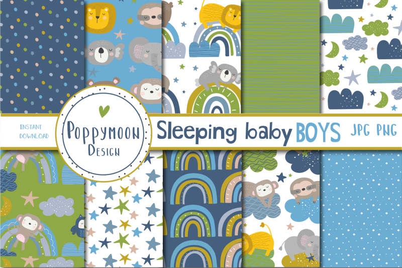 sleeping-baby-boy-paper