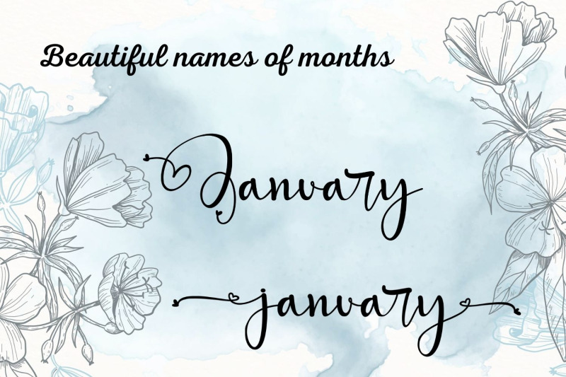 love-font-month-clip-arts-scripts-names-of-months