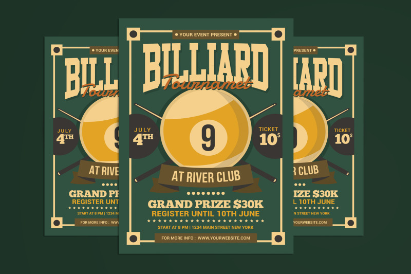 billiards-tournament-flyer