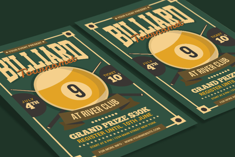 billiards-tournament-flyer