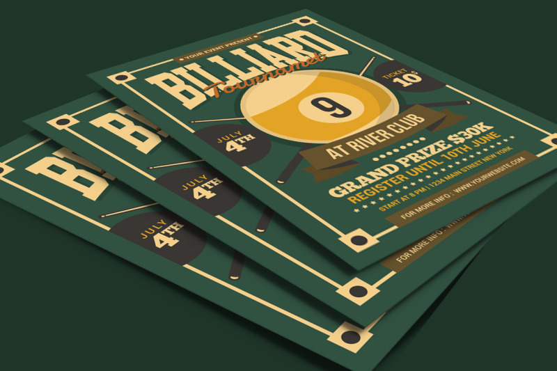 billiards-tournament-flyer