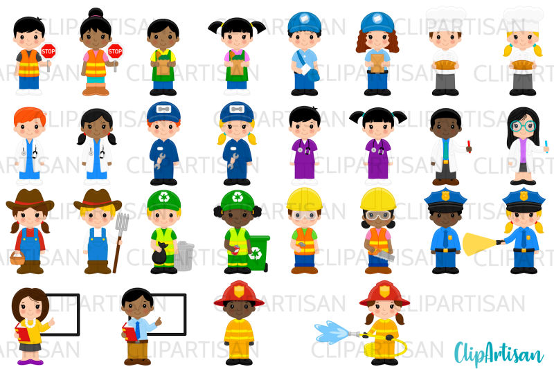 community-helpers-clipart-jobs-professions-occupations