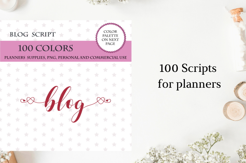 blog-sticker-clipart-blog-planner-blog-script